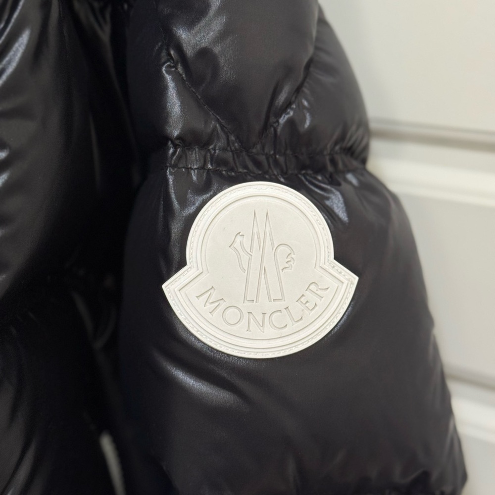 Moncler Glossy Black Puffer Coat - Picture 7 of 7